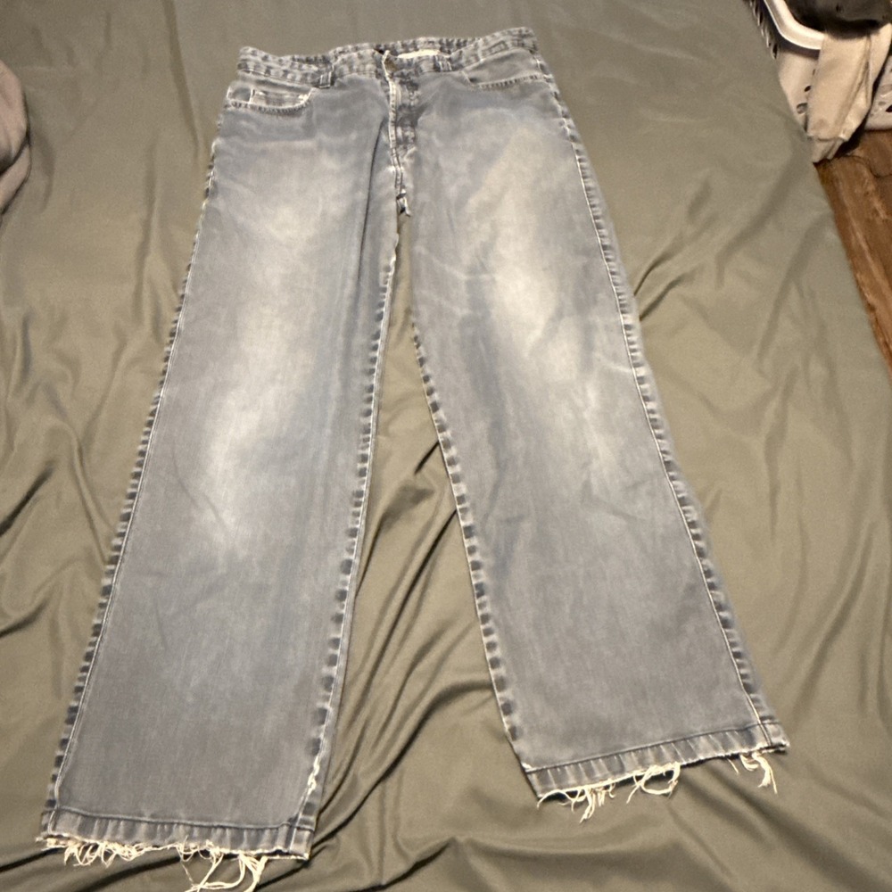 Ermenegildo Zegna Denim Jeans For Men Sz 38x30 Made In Italy Distressed - Picture 11 of 13
